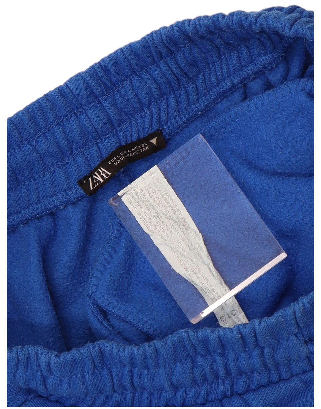 Zara Dame træningsdragt Bukser Joggers UK 14 Large Blue Polyester