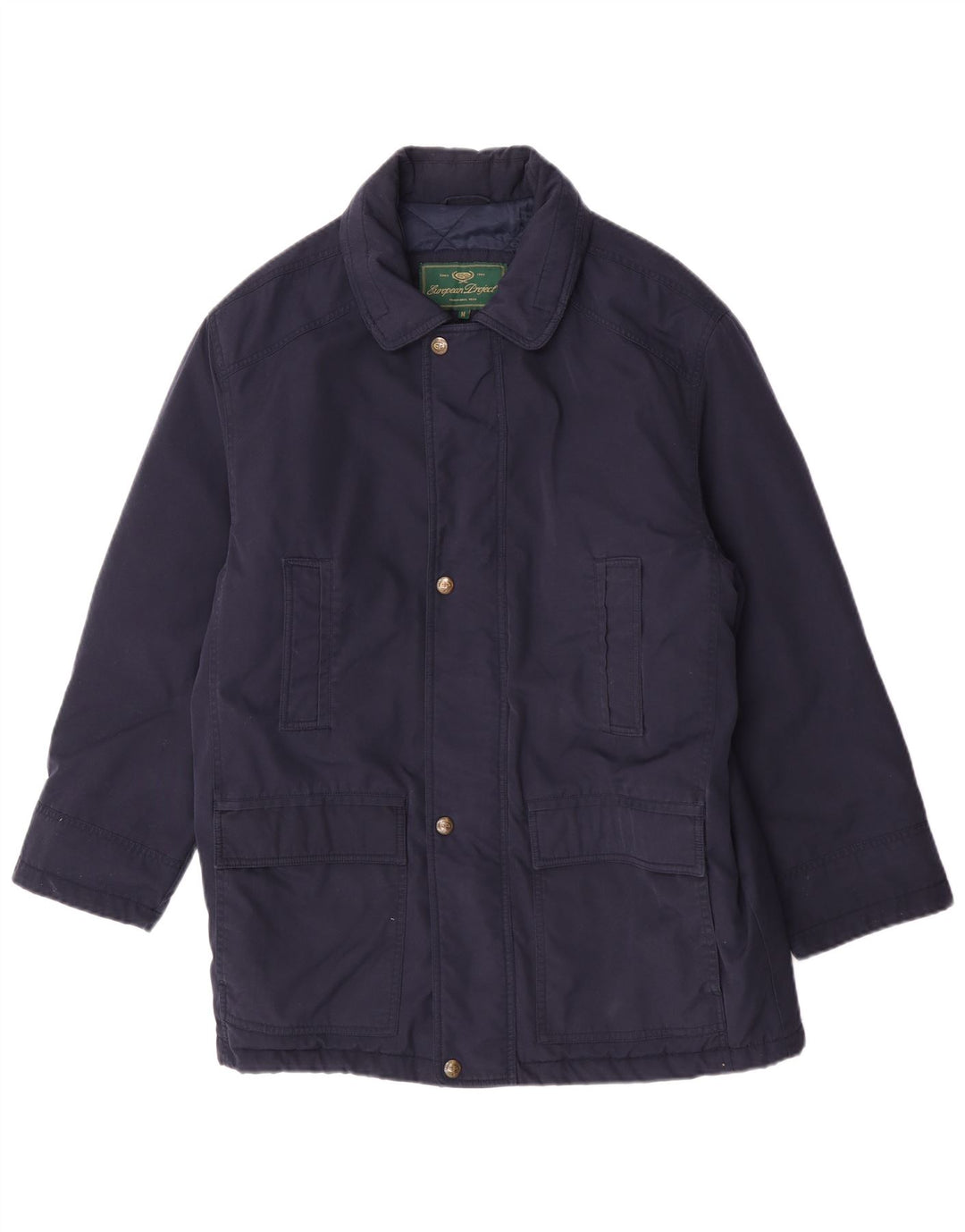 Europæisk Projekt Herre Overfrakke UK 38 Medium Navy Blue
