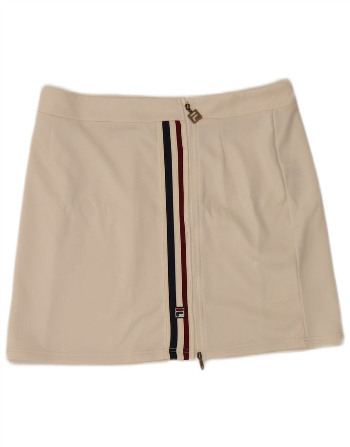 Fila Dame Mini-nederdel XL W36 Off White Polyester