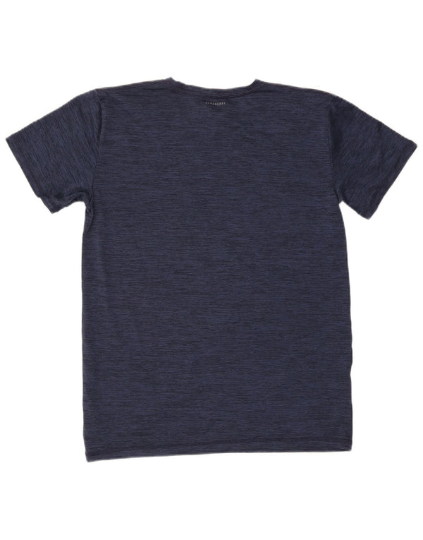 ADIDAS Aeroready Graphic T-Shirt Top til drenge 15-16 år XL Navy Blue Flecked