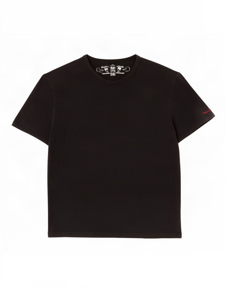 Guess Dame T-Shirt Top UK 12 Medium Sort Bomuld