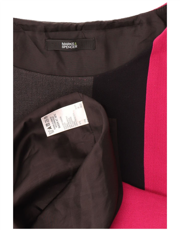 Marks & Spencer Womens Sheath Dress UK 10 Small Multicolor Colourblock