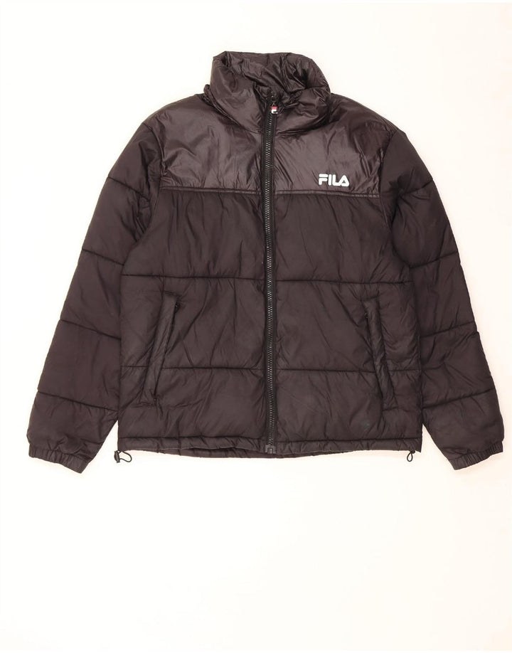 Fila Polstret Herrejakke UK 38 Medium Sort Nylon