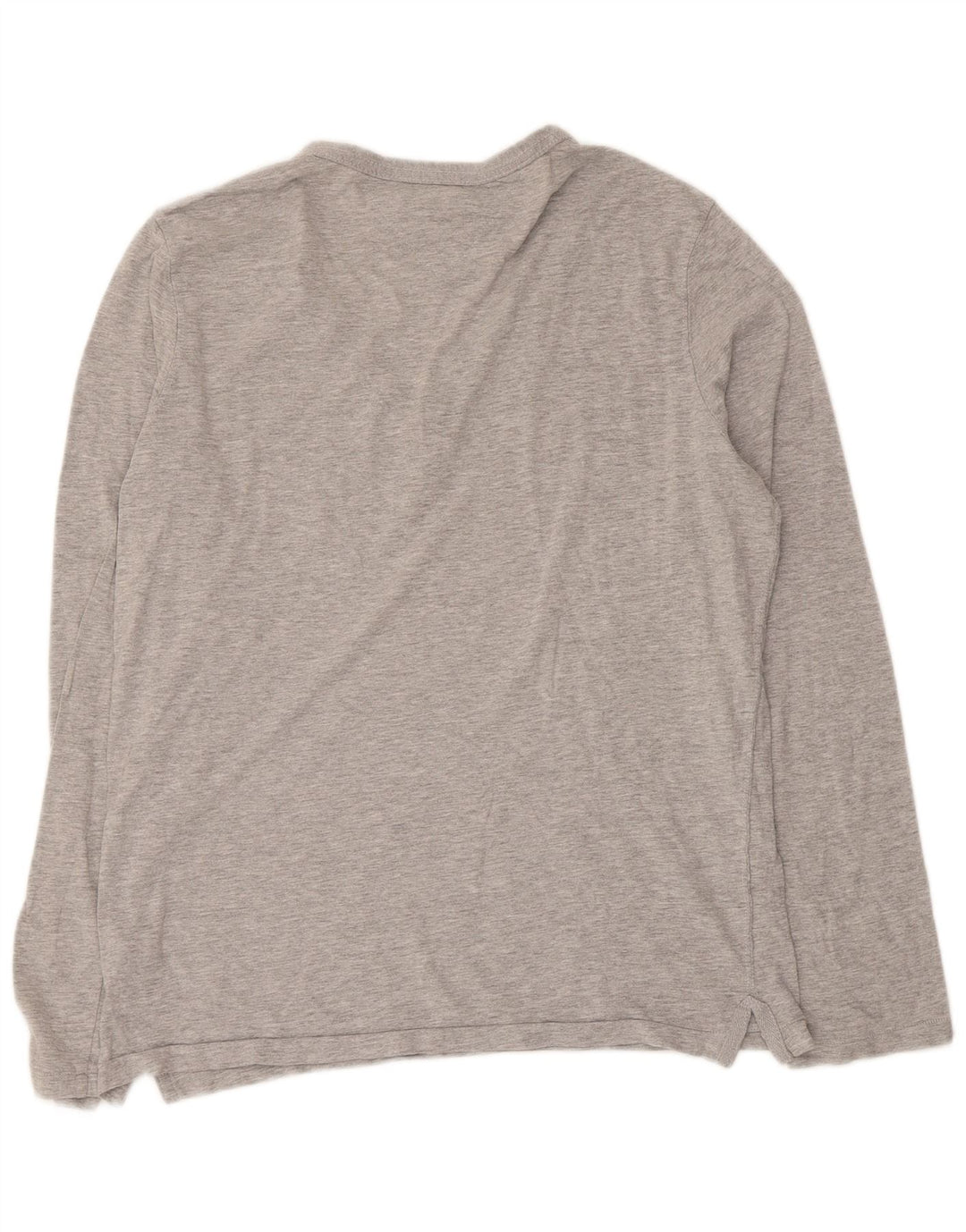 Tommy Hilfiger Dame Top Langærmet UK 14 Medium Grå Bomuld