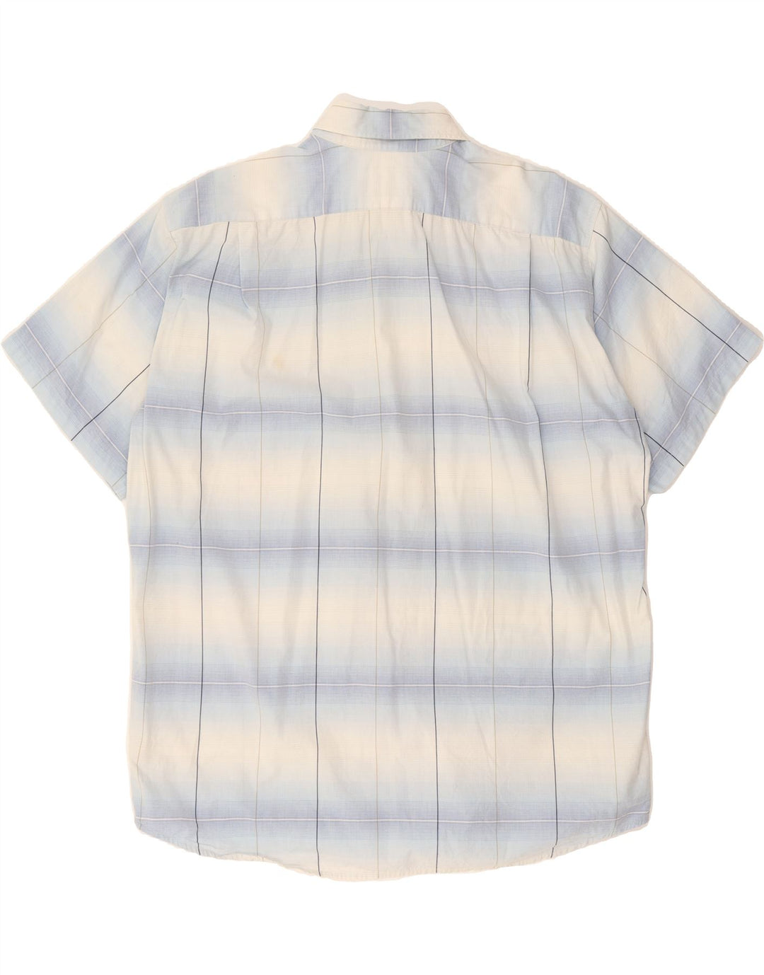 LACOSTE Mens Short Sleeve Shirt Size 41 Medium Blue Check Cotton Vintage Lacoste and Second-Hand Lacoste from Messina Hembry 