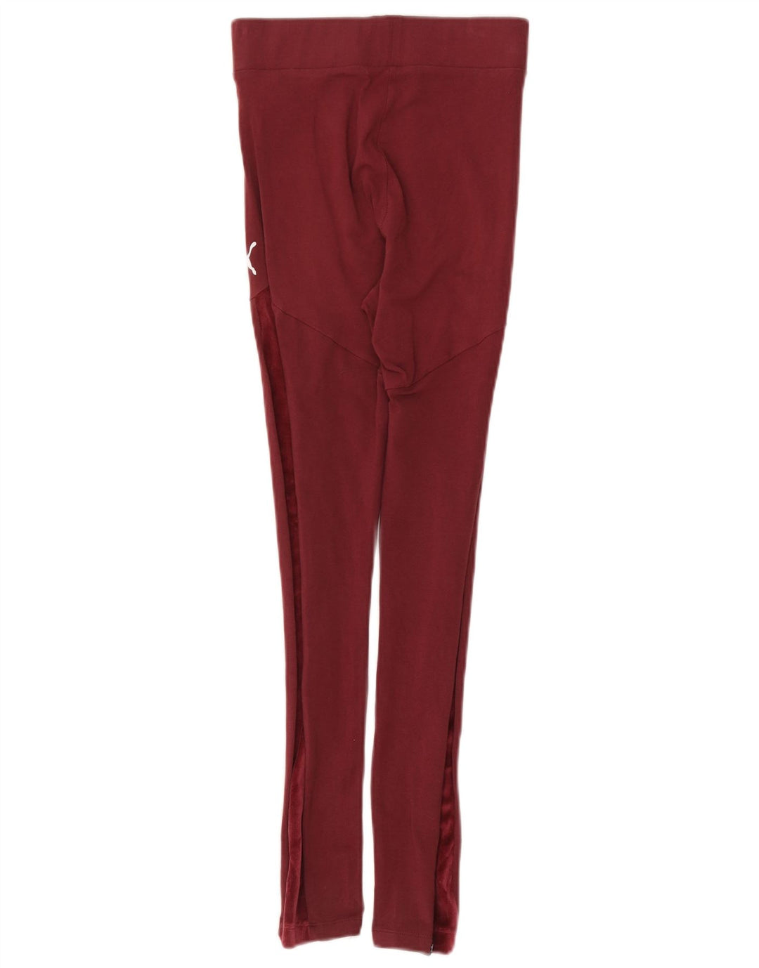Puma Dame Leggings UK 4 XS Burgundy Polyester