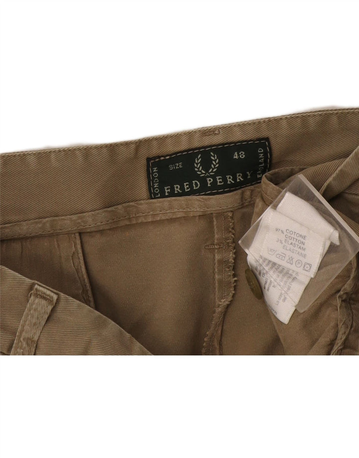 Fred Perry Herre Chino Shorts IT 48 Medium W32 Khaki Bomuld