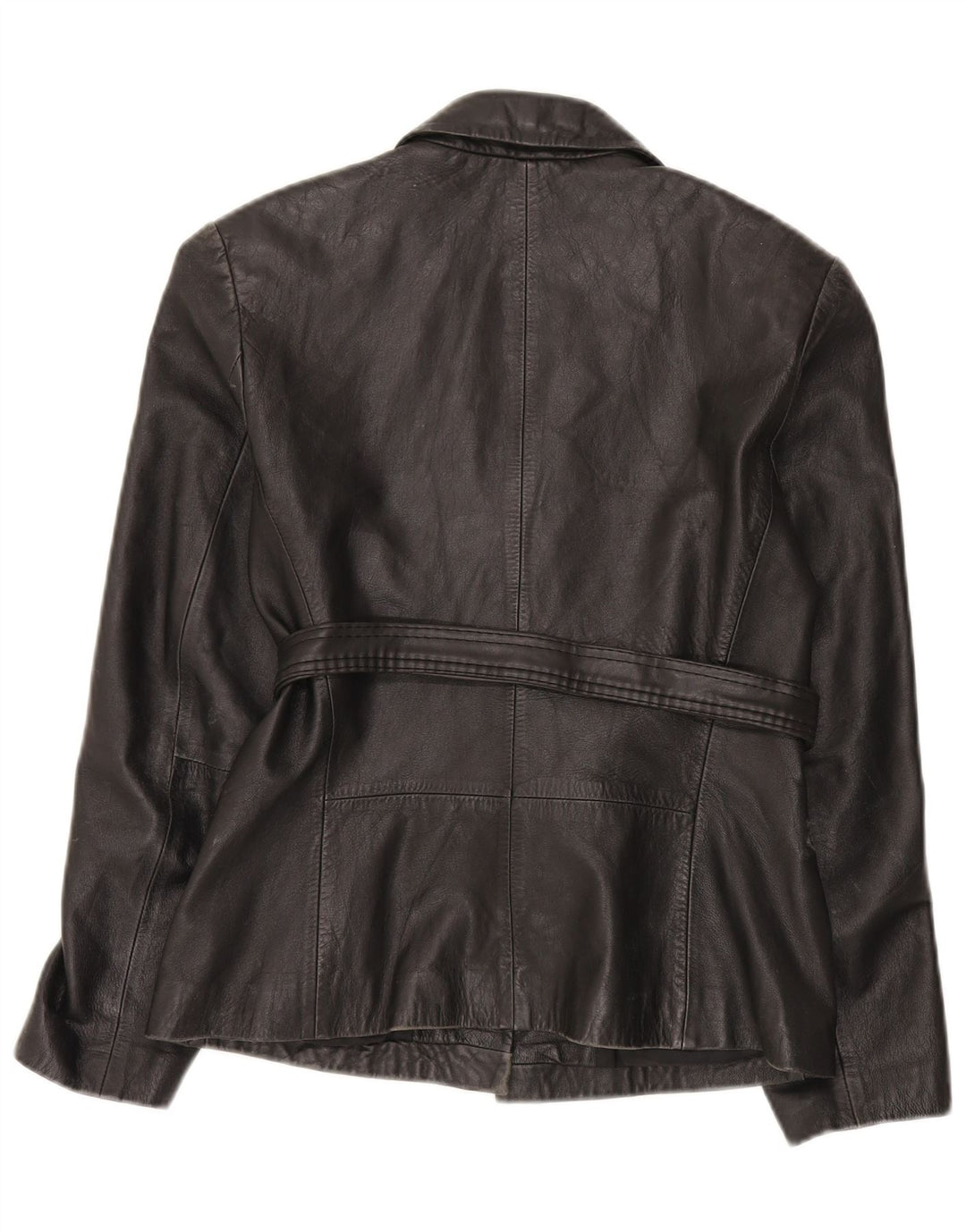 International Concepts Dame Læderjakke US 6 Medium Sort