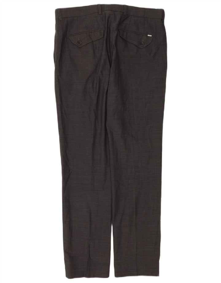 Marks & Spencer Herre Moderne Slim Fit Suit Bukser W32 L31 Grå Uld