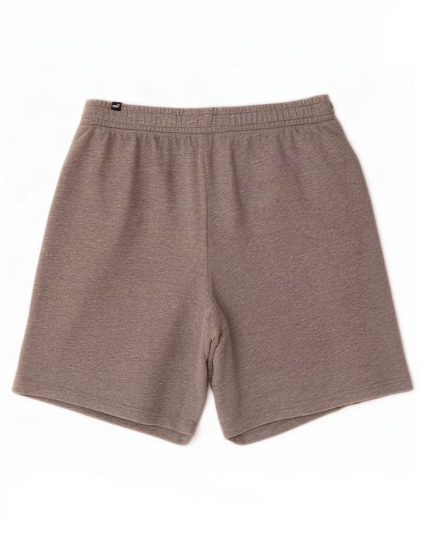 Puma Mens Sport Shorts Large Grey Flecked Cotton