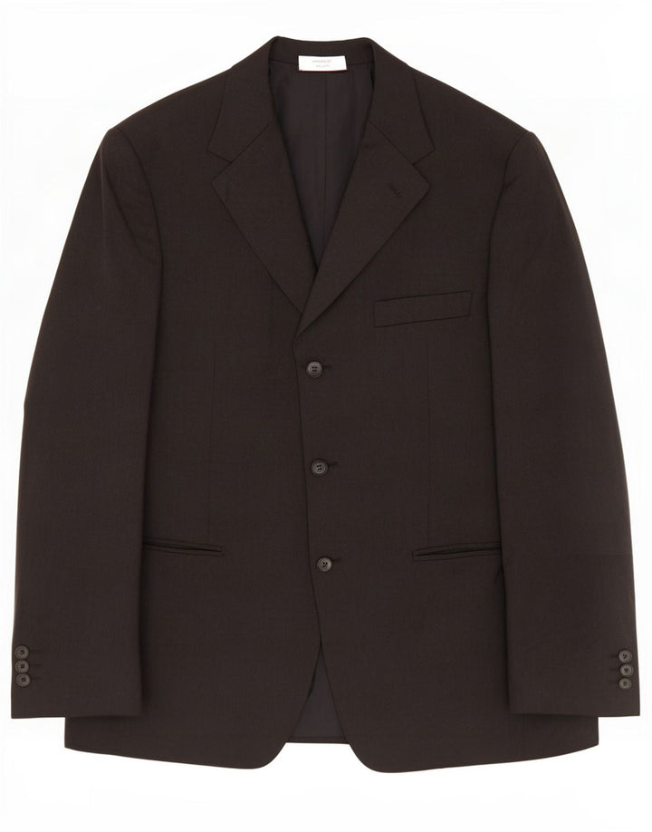 Aquascutum Herre 3-knaps blazerjakke IT 52 XL Sort Cupro