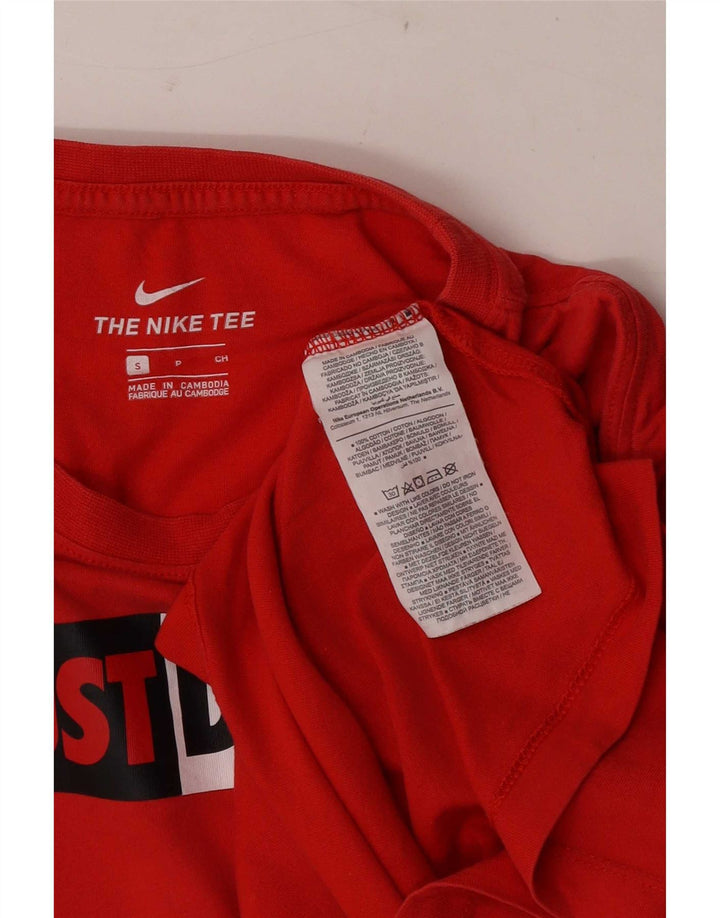 Nike grafisk t-shirt top til mænd, lille rød bomuld