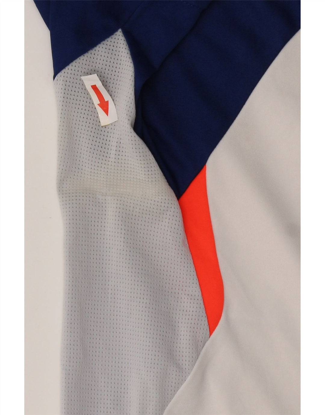 Adidas Herre T-Shirt Top Medium White Colourblock Polyester