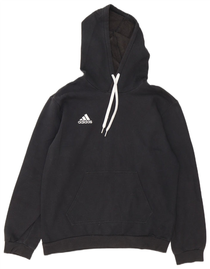 Adidas Herre hættetrøje Jumper Medium Sort Bomuld