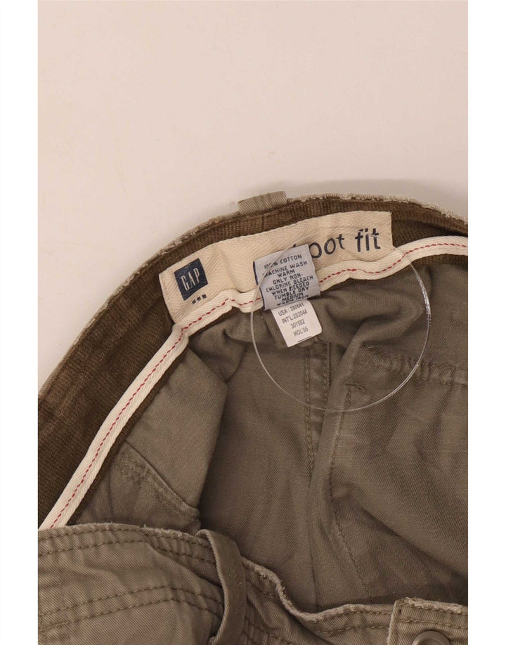 Gap Herre Bootcut Chino Bukser W33 L32 Khaki Bomuld