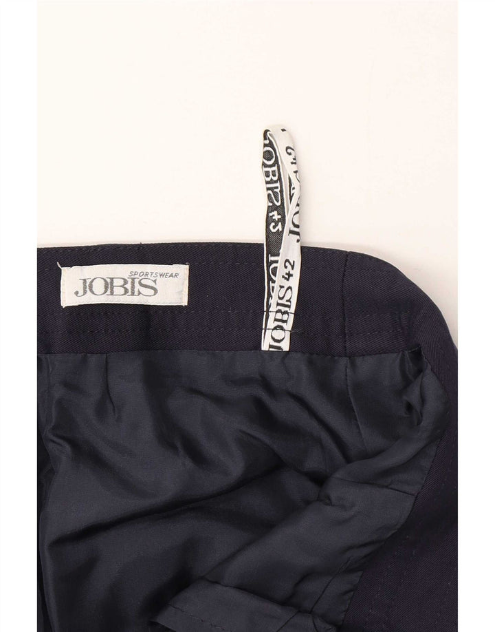 Jobis Dame Midi Nederdel IT 42 Medium W30 Navy Blue Polyester