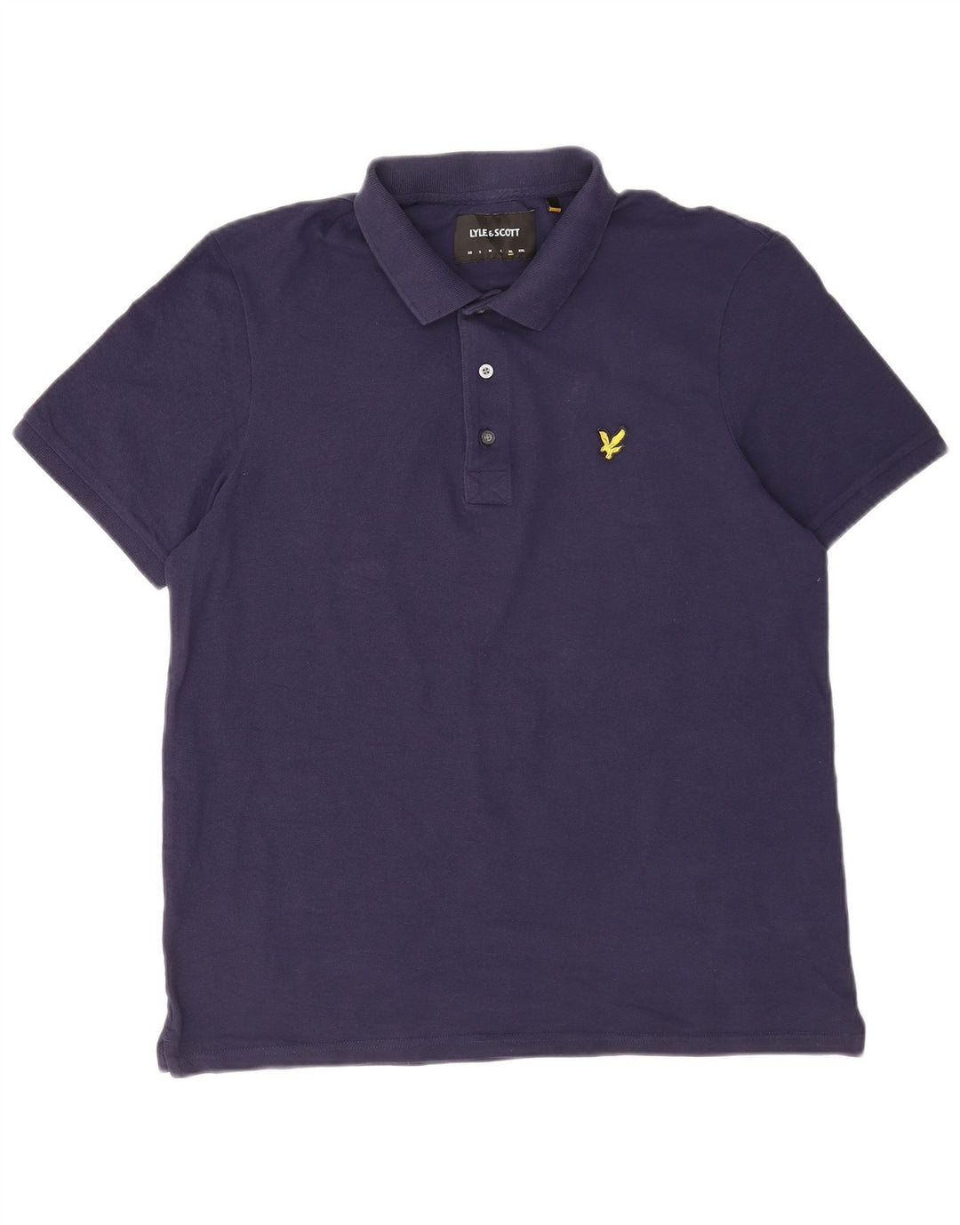 Lyle & Scott herre poloshirt XL marineblå bomuld