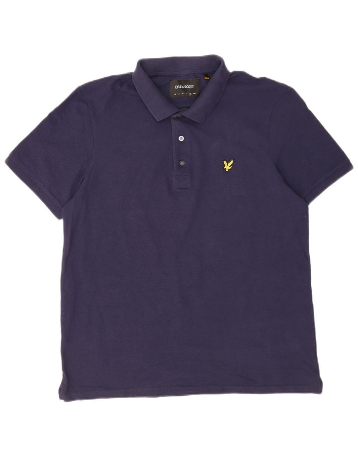 Lyle & Scott herre poloshirt XL marineblå bomuld