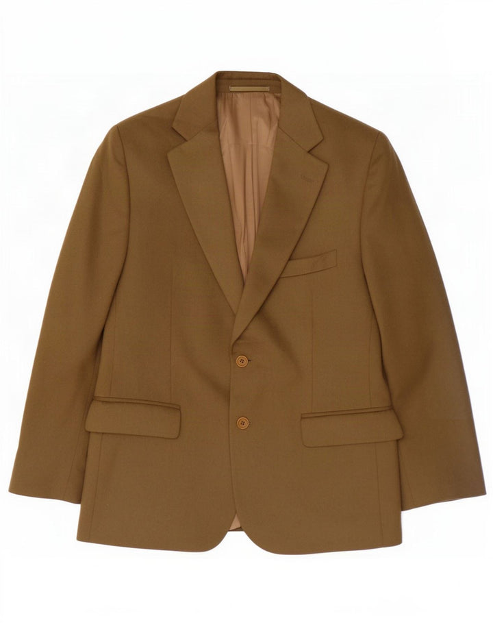 Pierre Cardin Herre 2-knaps blazerjakke IT 48 Medium Khaki Wool