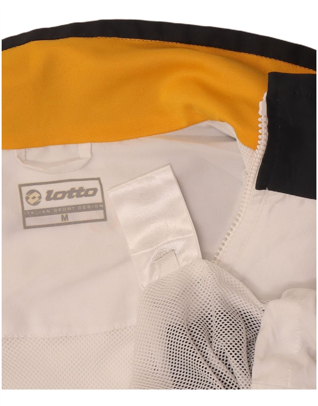 Lotto Træningsdragt til mænd Topjakke Medium White Colourblock Polyester