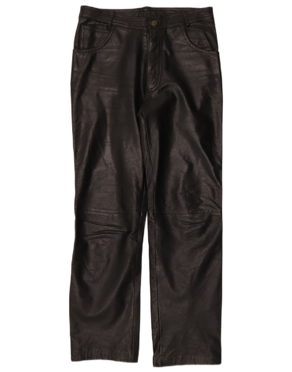 Linus Læder Biker Bukser W32 L30 Sort
