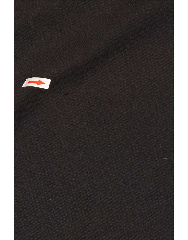 Umbro Herre Zip Neck Pullover Træningsdragt Top Stor Sort Polyester