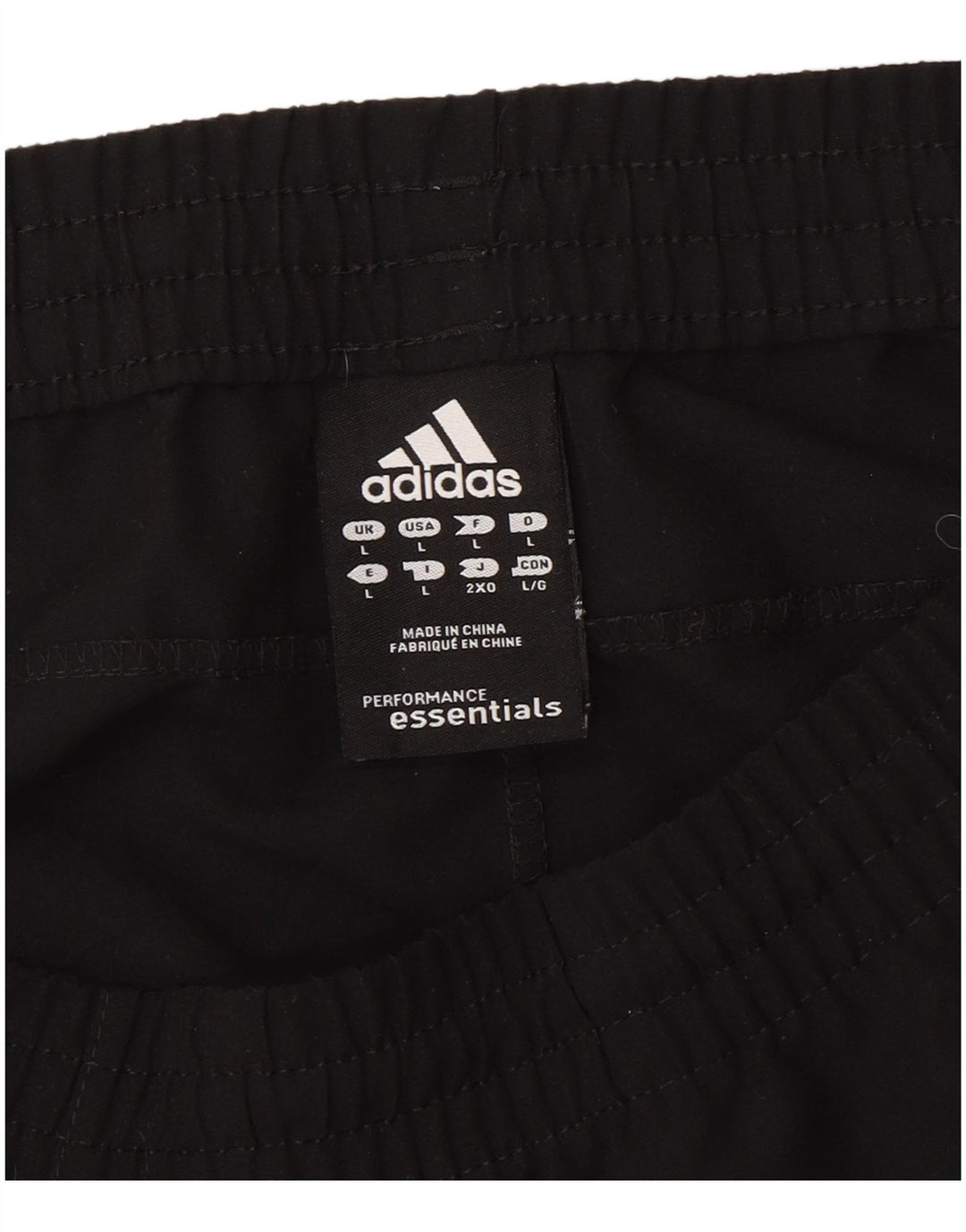 Adidas Træningsdragtsbukser til mænd Stor sort polyester