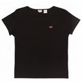 Levi's Dame T-Shirt Top UK 14 Stor Sort Bomuld