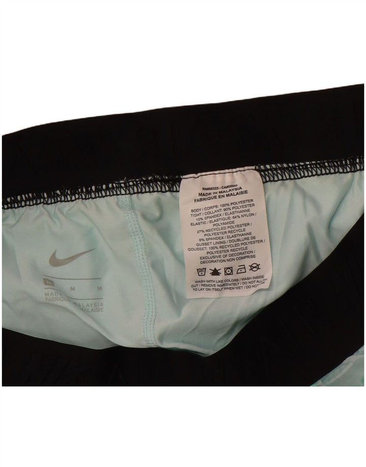 NIKE Air Graphic Sportsshorts til kvinder UK 12 Medium Green Polyester
