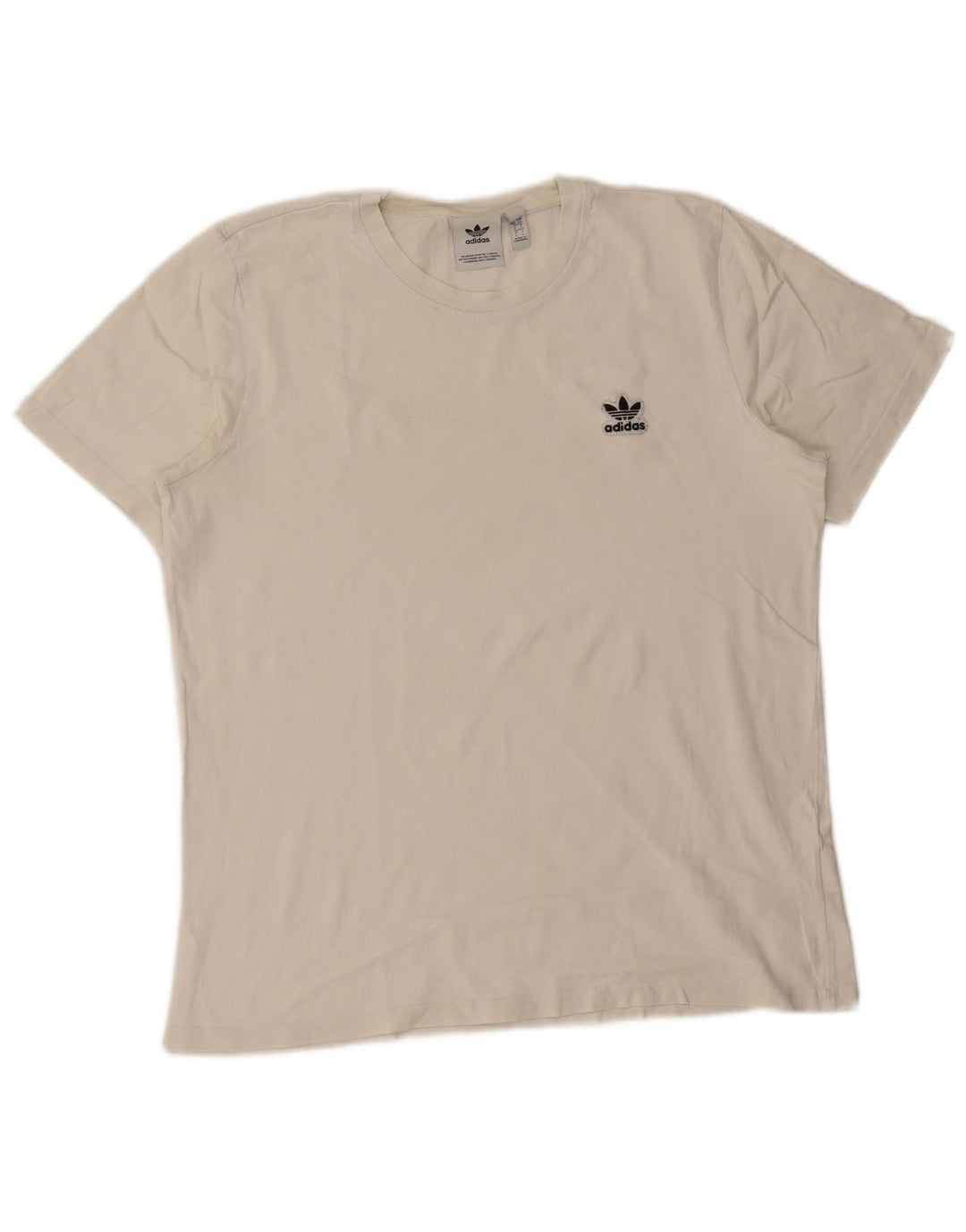 Adidas Herre T-Shirt Top Stor Hvid Bomuld