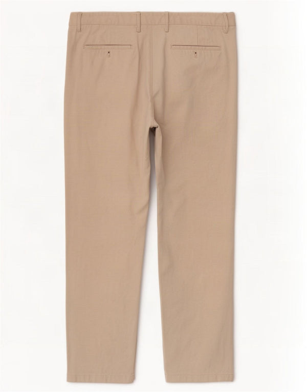 Massimo Dutti Mens Regular Fit Chino Trousers EU 46 XL W36 L27 Beige