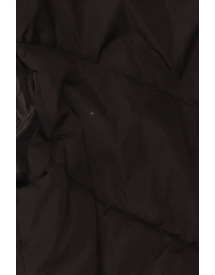 Zara Womens Polstret Gilet UK 12 Medium Black