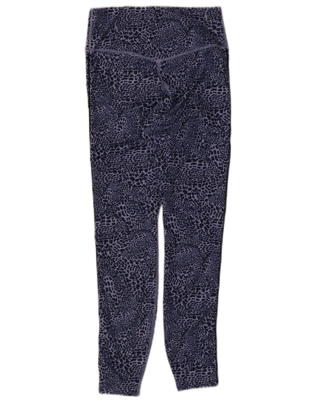 Nike Dame Dri Fit Leggings UK 8 Small Blue Animal Print Polyester