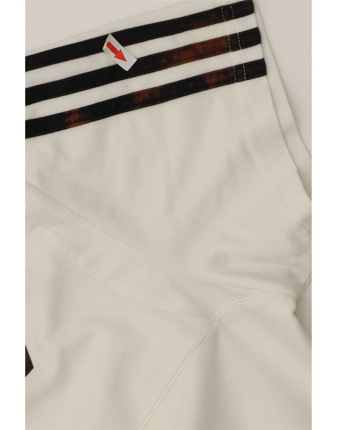 Adidas Herre Wolverhampton Wanderers Polo Shirt Stor hvid stribet bomuld