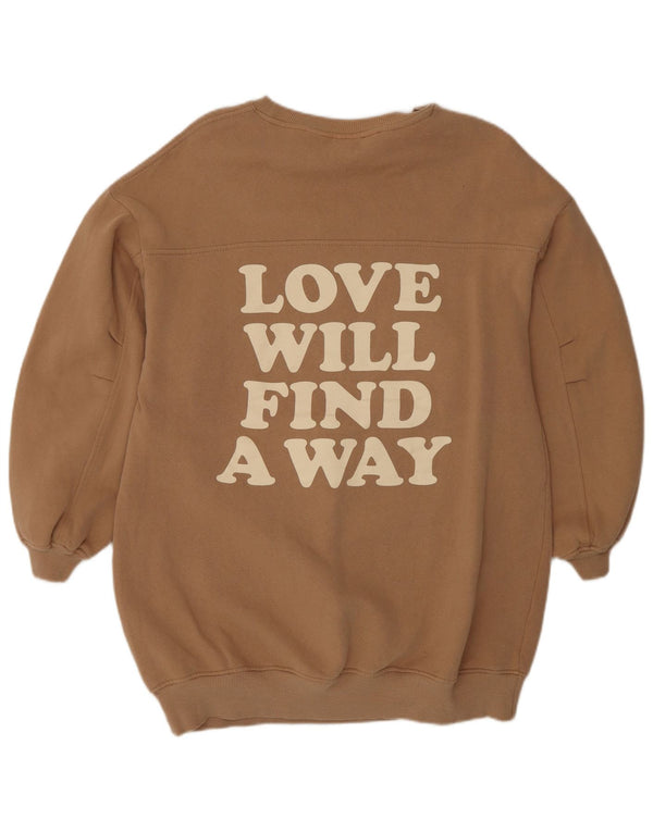Zara Girls Disney Graphic Sweatshirt Jumper 13-14 år Brun