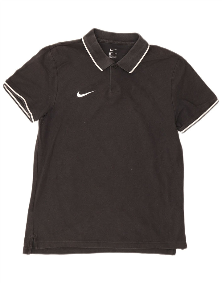 NIKE Poloshirt til mænd, stor sort bomuld