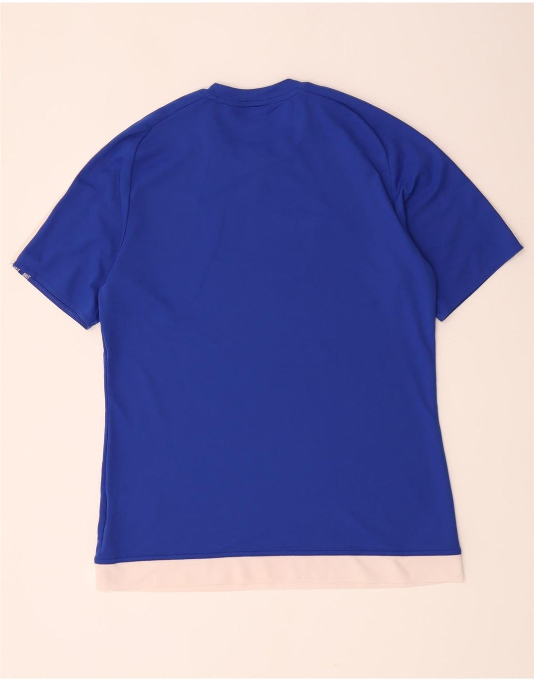Adidas Herre Climalite T-Shirt Top Medium Blue Polyester
