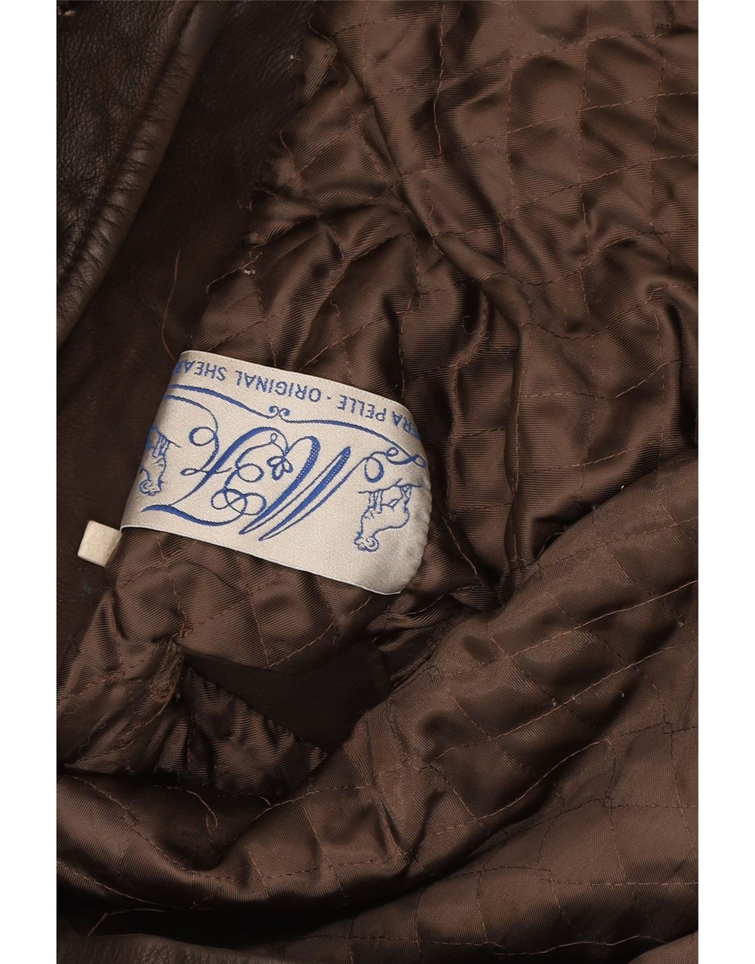 VINTAGE Mens Leather Jacket IT 50 Large Brown Leather Vintage Vintage and Second-Hand Vintage from Messina Hembry 