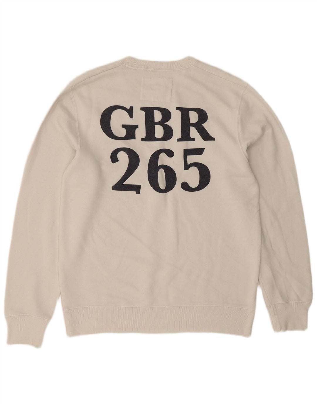 Jack Wills Herre Grafisk Sweatshirt Jumper Stor Hvid Bomuld