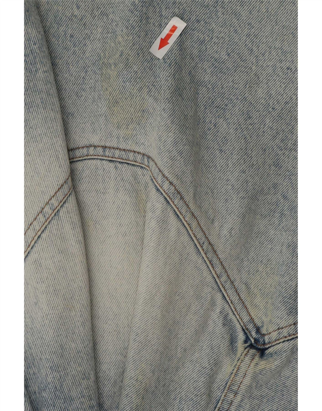 Vintage Dame Crop Denim Jacket UK 14 Medium Blue