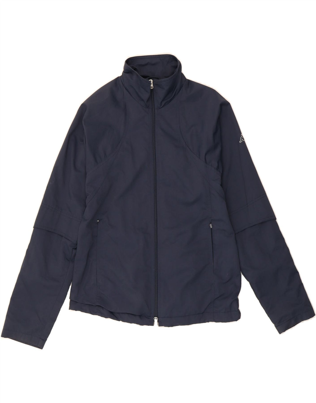 KAPPA Mens Slim Rain Jacket UK 40 Large Navy Blue Polyamide Vintage Kappa and Second-Hand Kappa from Messina Hembry 