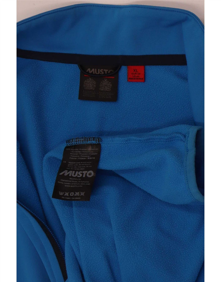 Musto Sweatshirt med lynlås til mænd XL Blå Polyester
