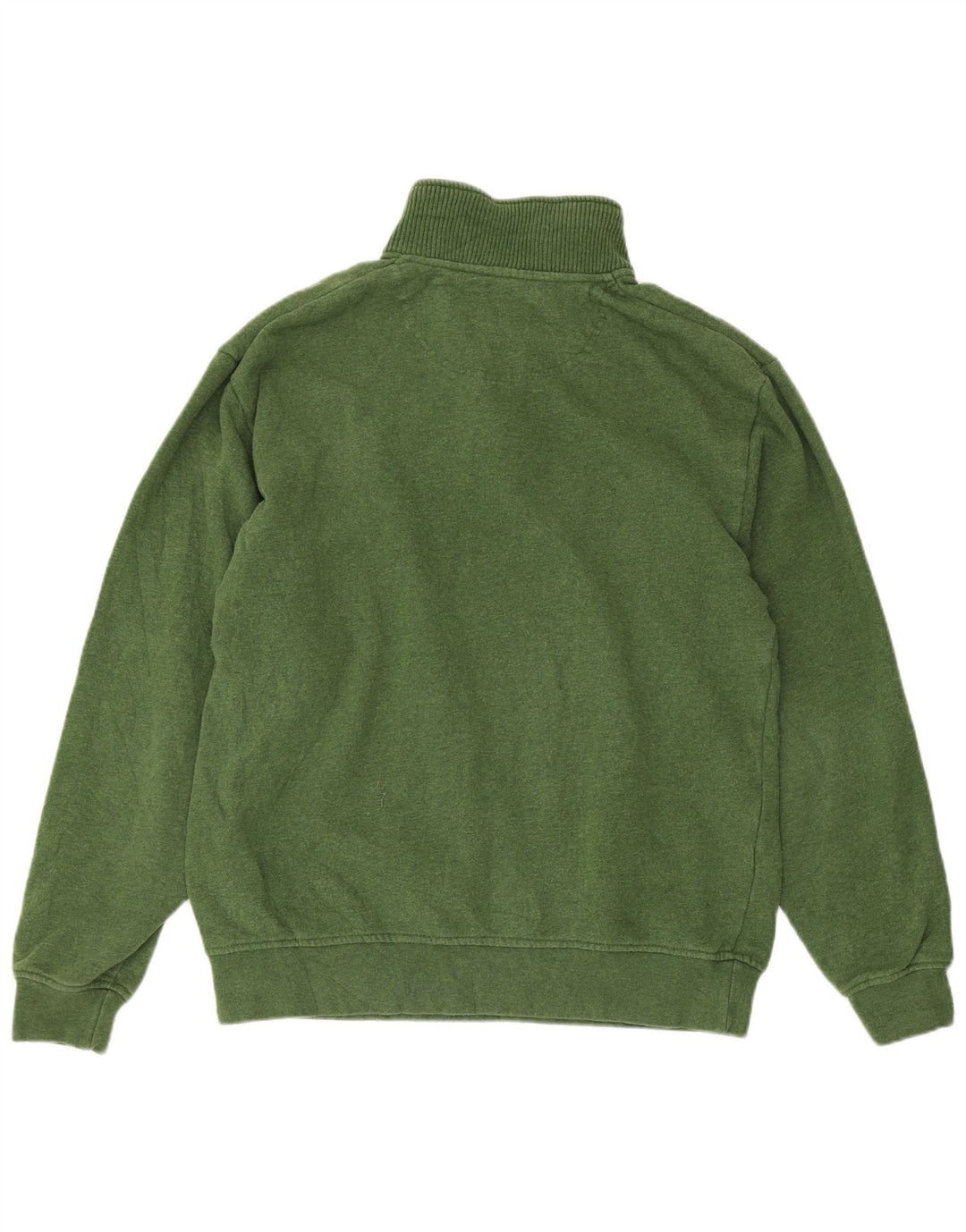 Orvis Herre 1/4 Zip Regular Fit Sweatshirt Jumper Medium Grøn Bomuld