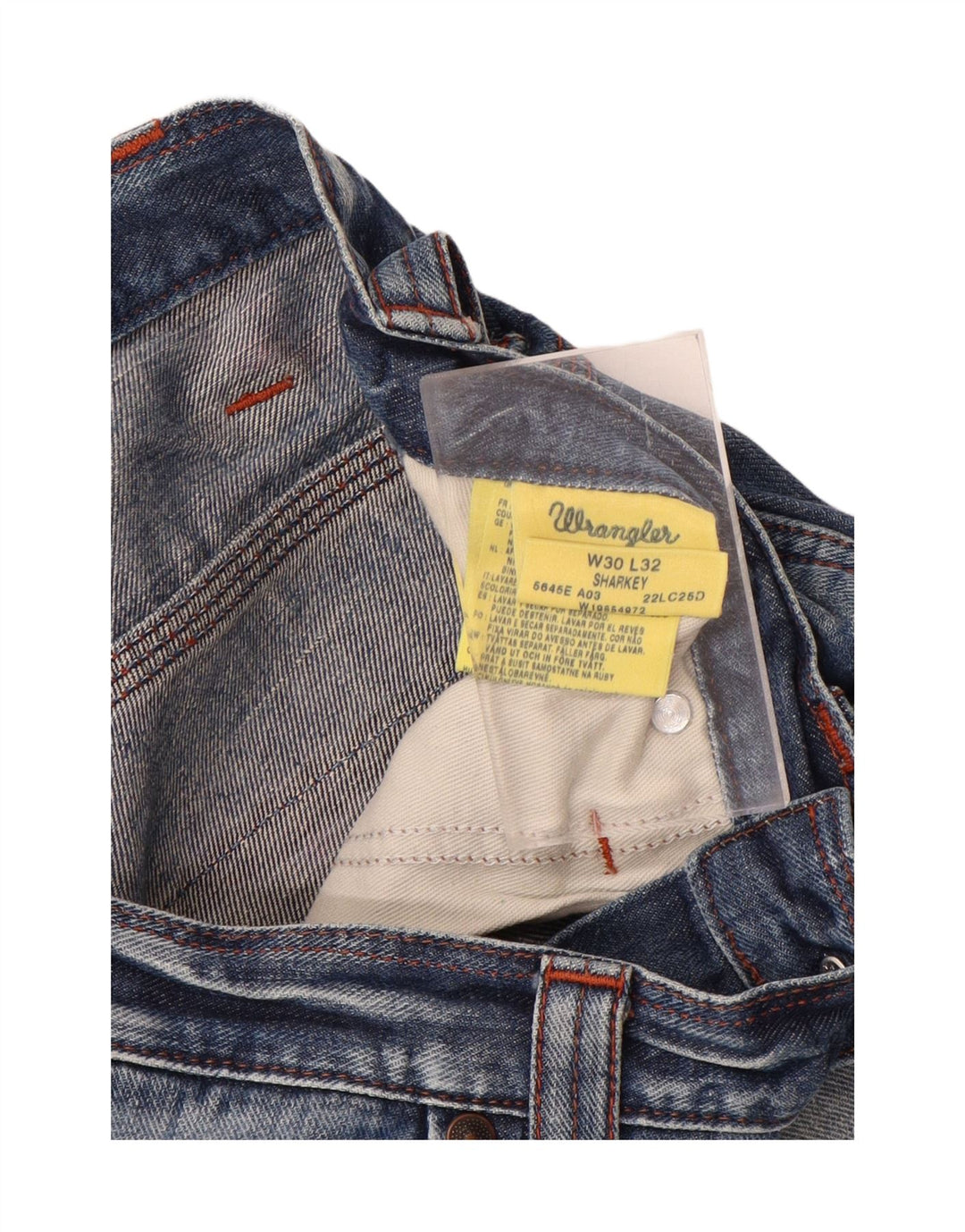 WRANGLER Mens Sharkey Denim Shorts W30 Medium  Blue Cotton Vintage Wrangler and Second-Hand Wrangler from Messina Hembry 