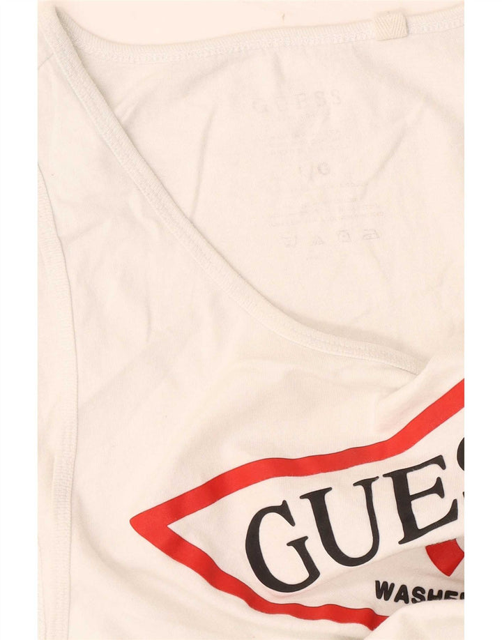 Guess Herre Grafisk Vest Top Stor Hvid