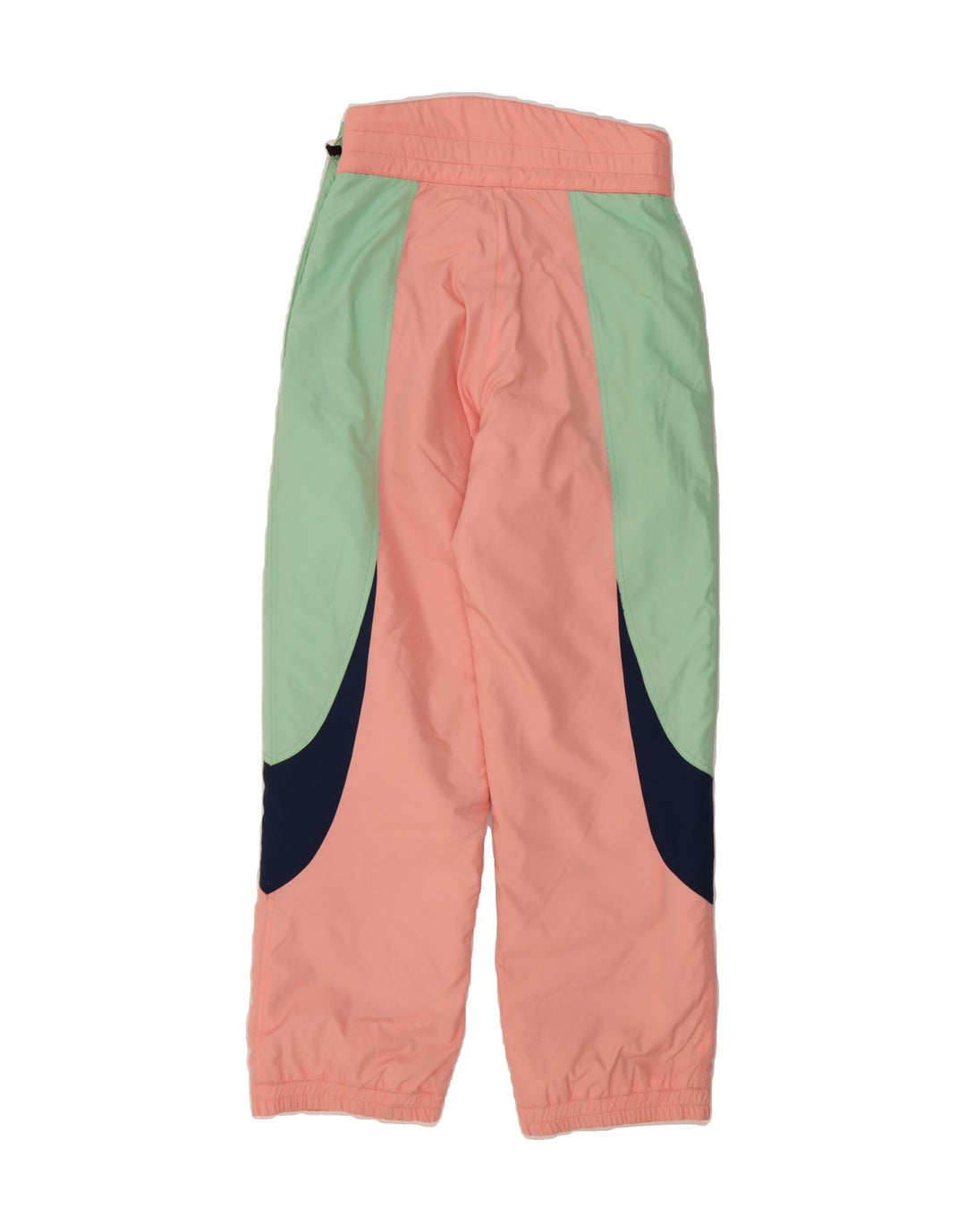 ELLESSE Womens Tracksuit Trousers Joggers UK 12 Medium Pink Colourblock Vintage Ellesse and Second-Hand Ellesse from Messina Hembry 