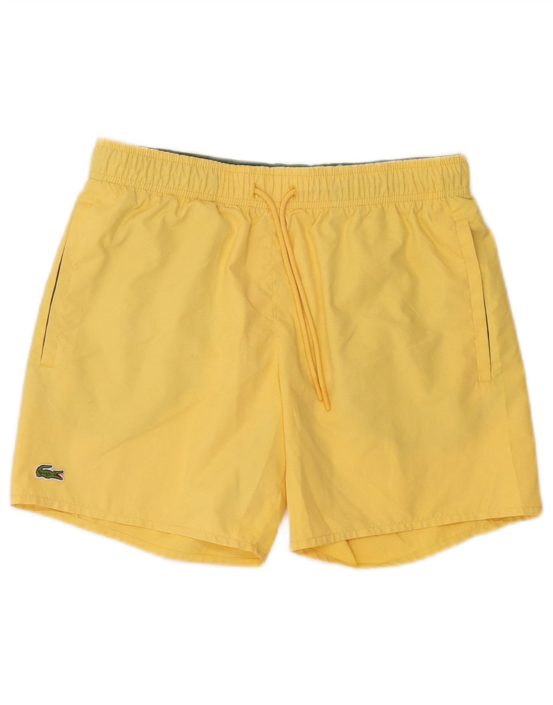 Lacoste svømmeshorts til kvinder UK 10 Små gul polyester