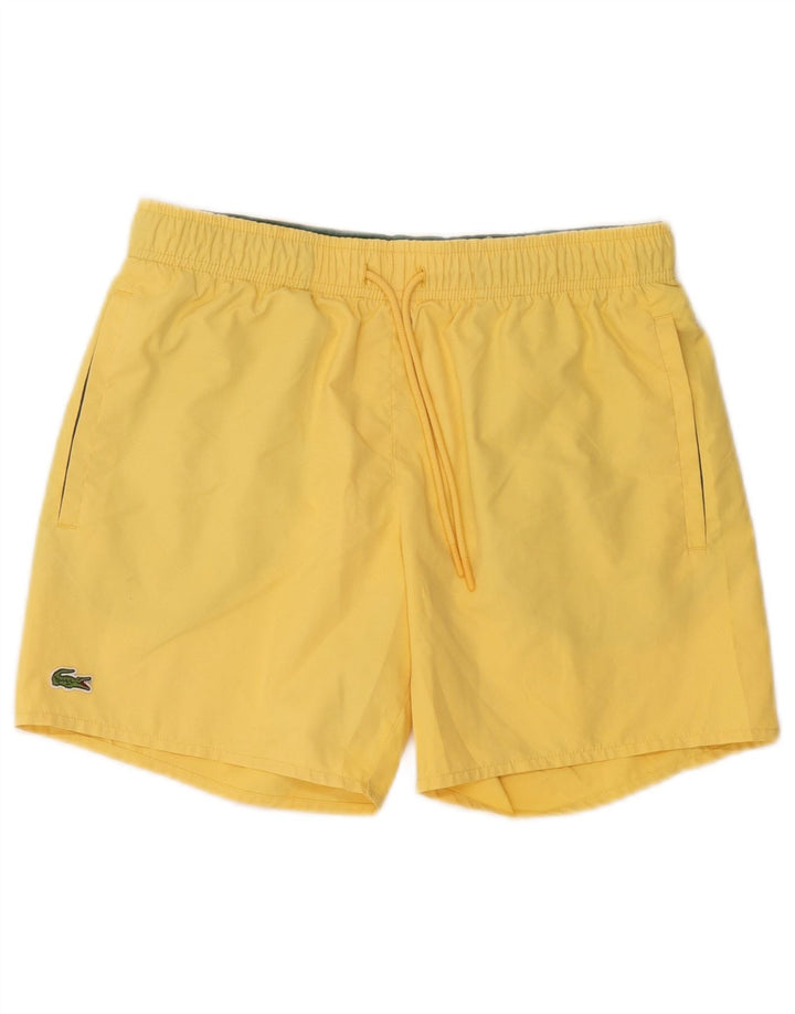 Lacoste svømmeshorts til kvinder UK 10 Små gul polyester
