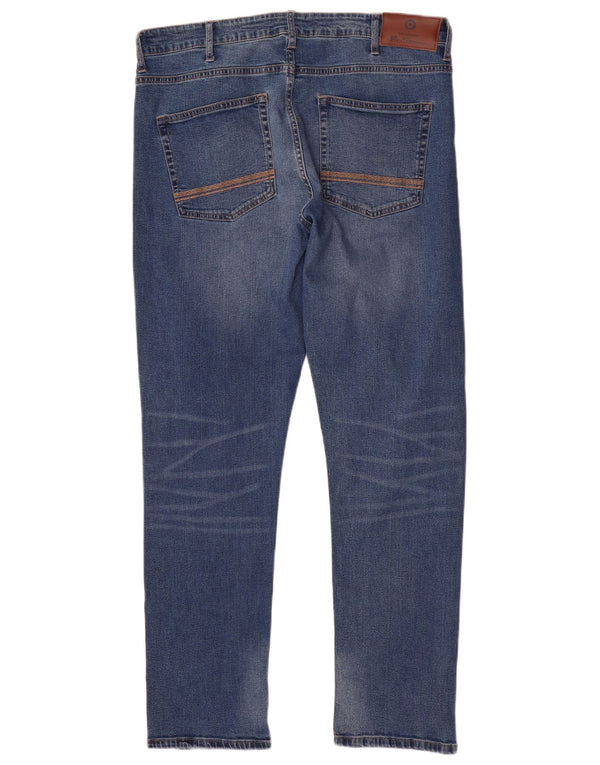 BEN SHERMAN Slim Jeans til mænd W38 L32 blå bomuld