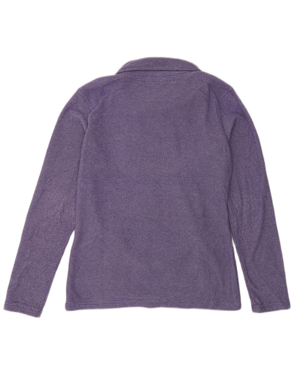 Mountain Warehouse Dame Fleece Jumper UK 10 Small Purple Pinstripe